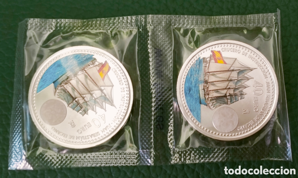 Moedas de Felipe VI: 2 monedas de 40 &euro; de plata de 2025 de ElCano y Leonor