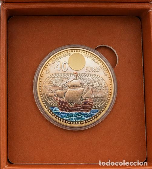 Monedas de Felipe VI: Moneda 40 Euros V Centenario Vuelta al Mundo