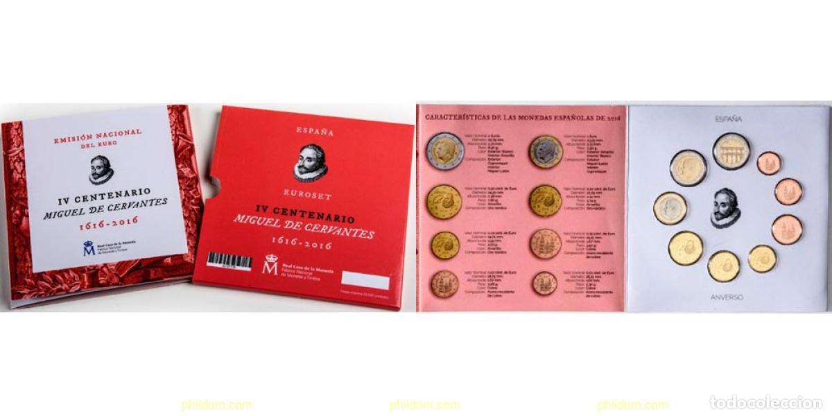 Monedas de Felipe VI: 1871 ESPA&Ntilde;A 2016 CARTERA EUROSET ESPA&Ntilde;A 2016