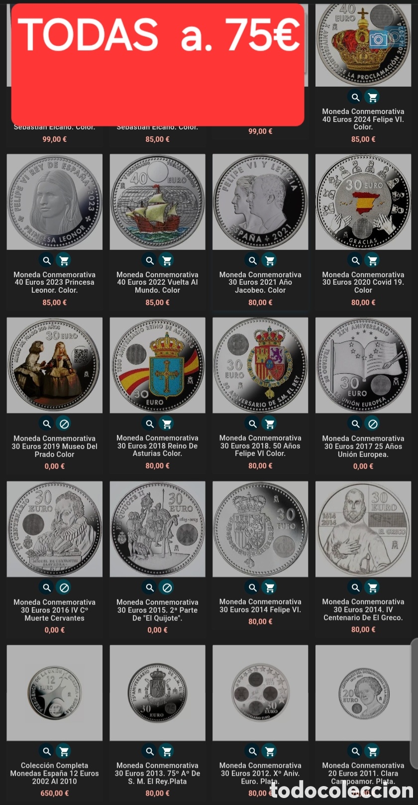 Monedas de Felipe VI: Espa&ntilde;a 30 euros plata precintada