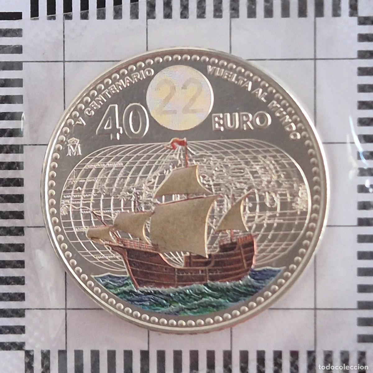 Monnaies de Felipe VI: FELIPE VI, 40 EUROS. 2022. (UC#404).