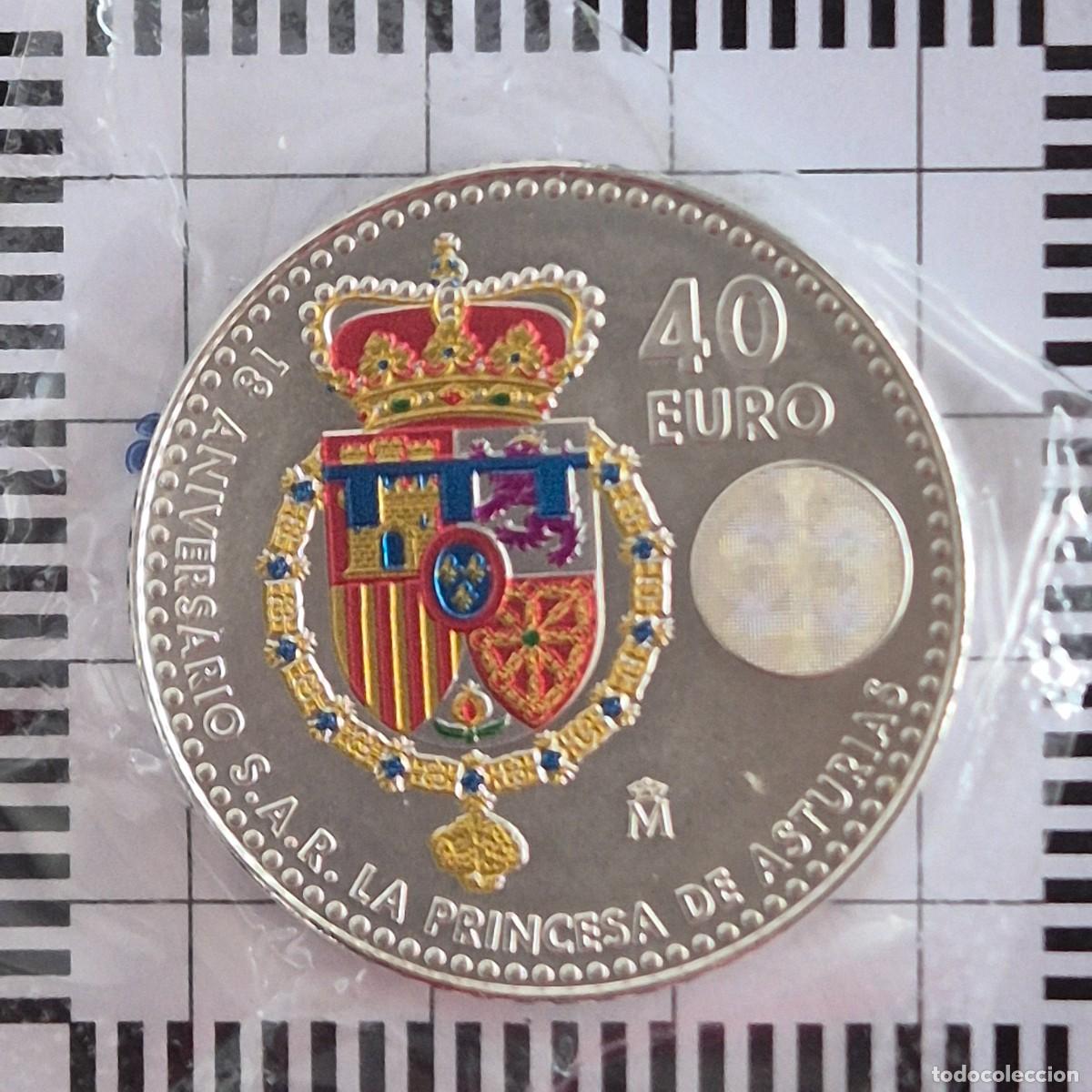 Monnaies de Felipe VI: FELIPE VI, 40 EUROS. 2023. (UC#421).