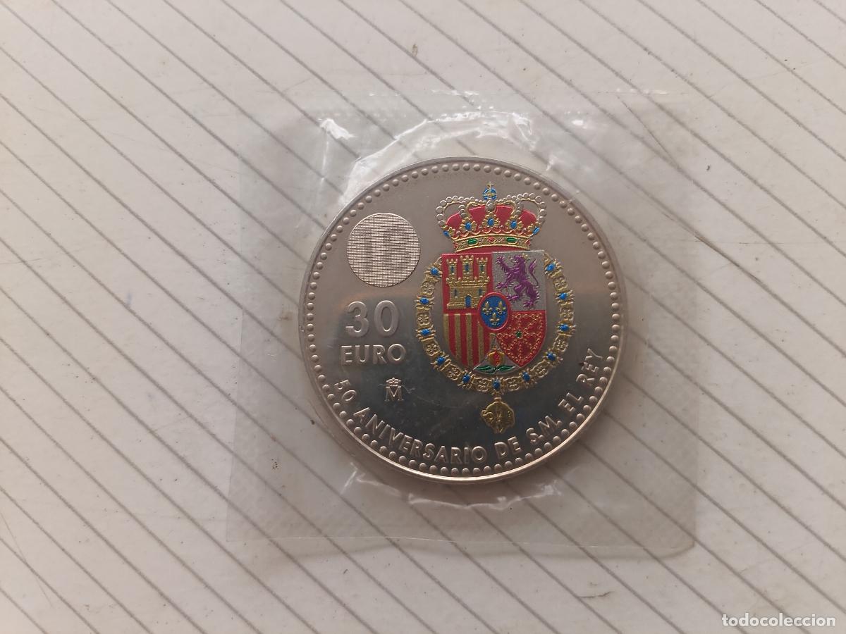 Monedas de Felipe VI: 30 EUROS DE PLATA DE JUAN CARLOS I A&Ntilde;O 2018