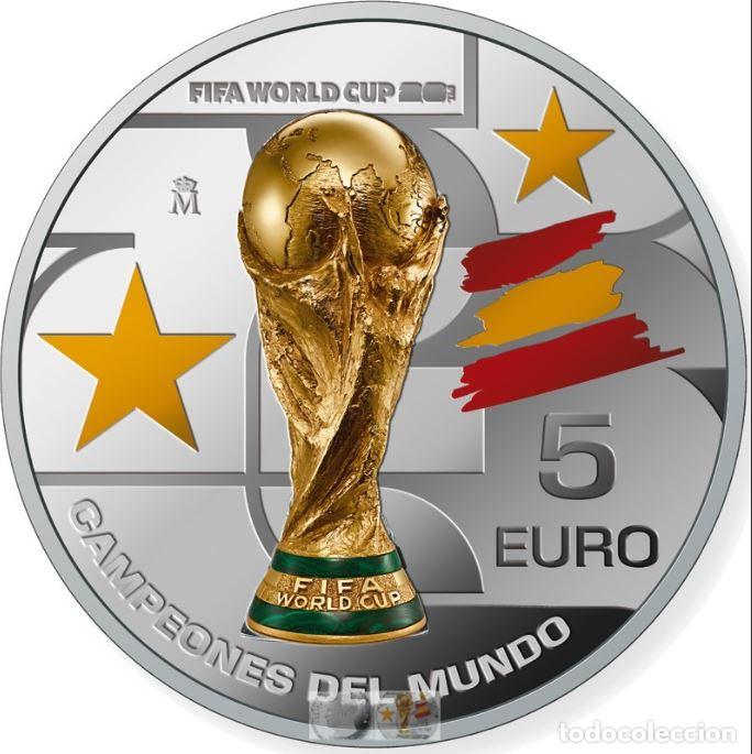 M&uuml;nzen unter Felipe VI: ESPA&Ntilde;A 2026. MONEDA DE 5 EUROS DE PLATA CONMEMORATIVA DEL MUNDIAL DE 2026