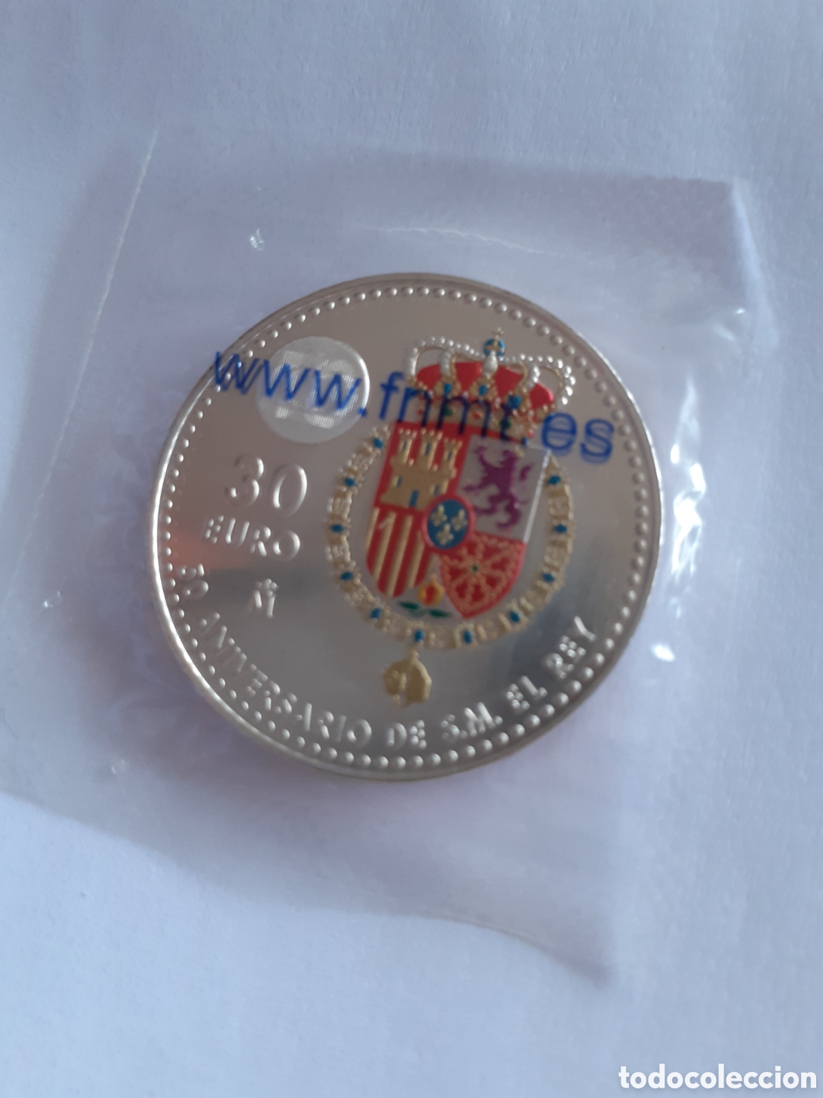 Monedas de Felipe VI: Moneda del 2018 de 30 euros de plata