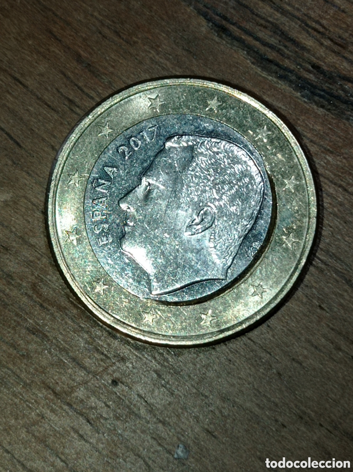 Monete di Felipe VI: Monedas 1&euro; con c&iacute;rculo interno recortado