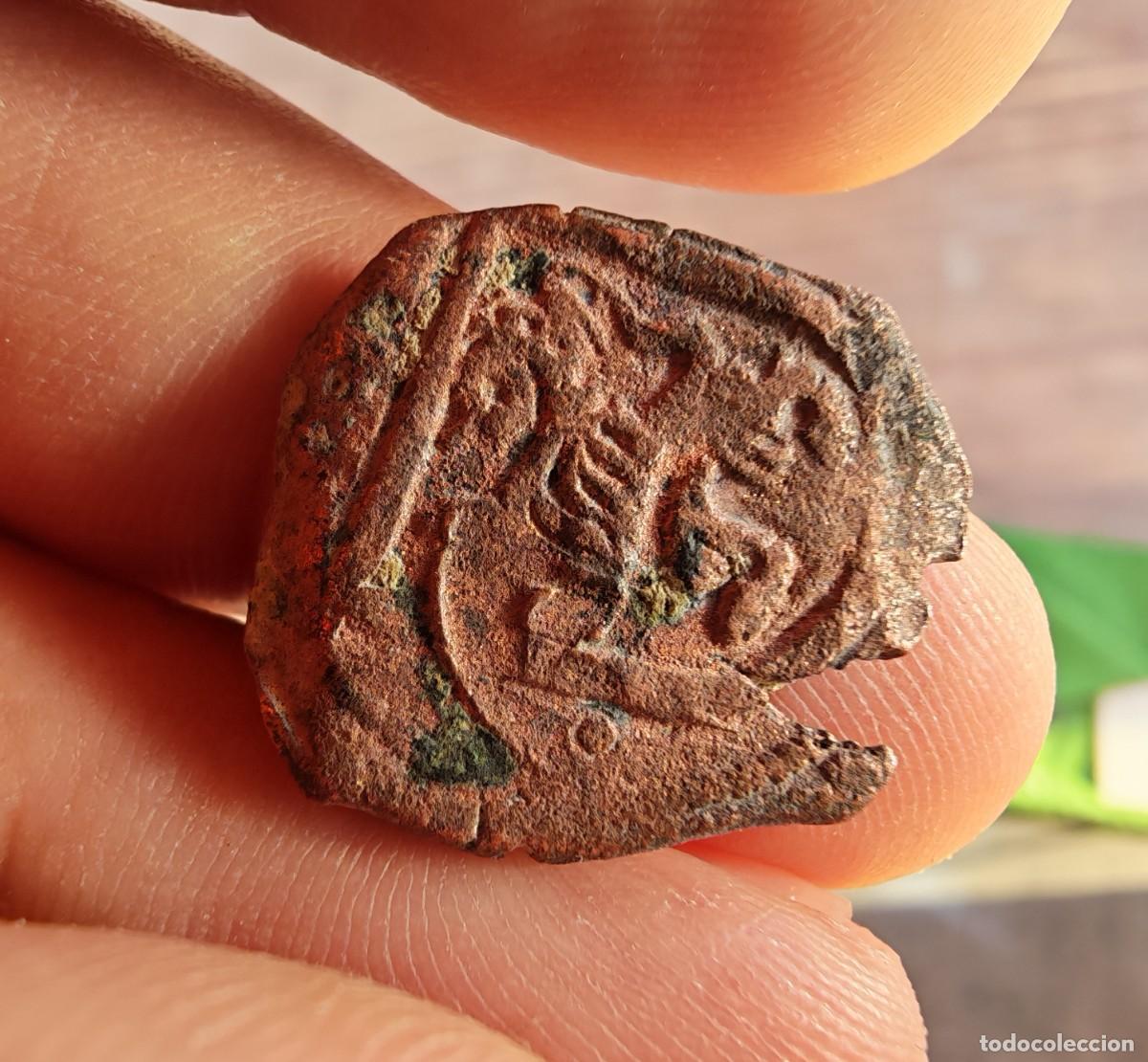 Moedas de Felipe VI: antigua moneda espa&ntilde;ola de cobre de 8 maraved&iacute;s, acu&ntilde;ada durante el reinado de Felipe IV