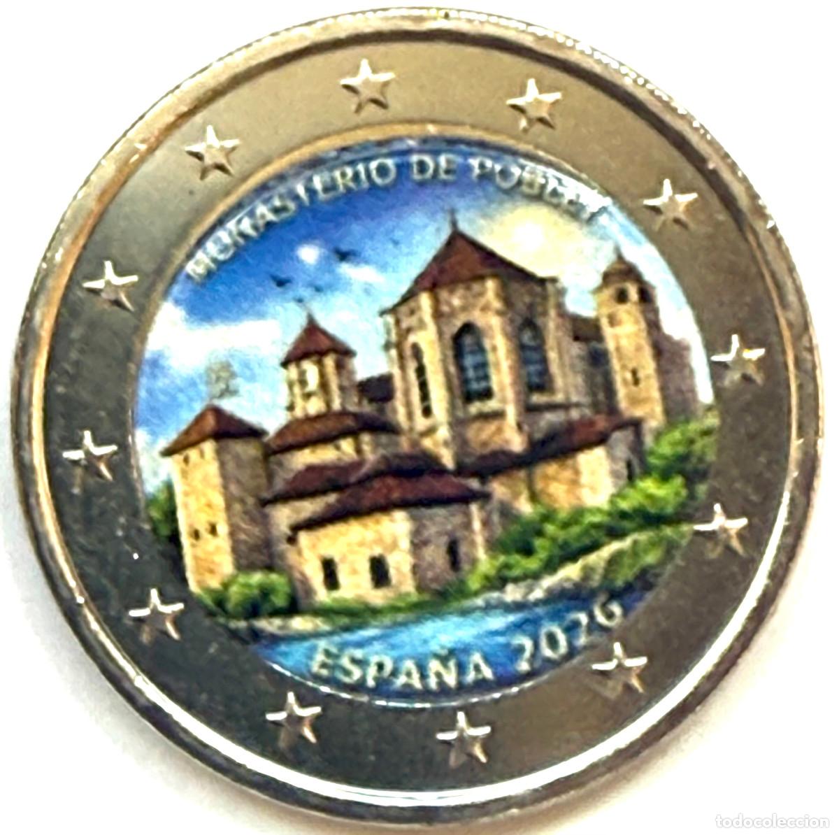 Monedas de Felipe VI: ESPA&Ntilde;A 2 euro 2026 S/C MONASTERIO DE POBLET - MULTI COLOR (2)
