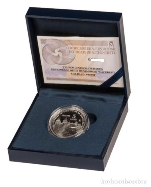 Monedas de Felipe VI: ESPA&Ntilde;A 5 euro plata 2014 CACERES proof Ciudades Patrimonio de la Humanidad