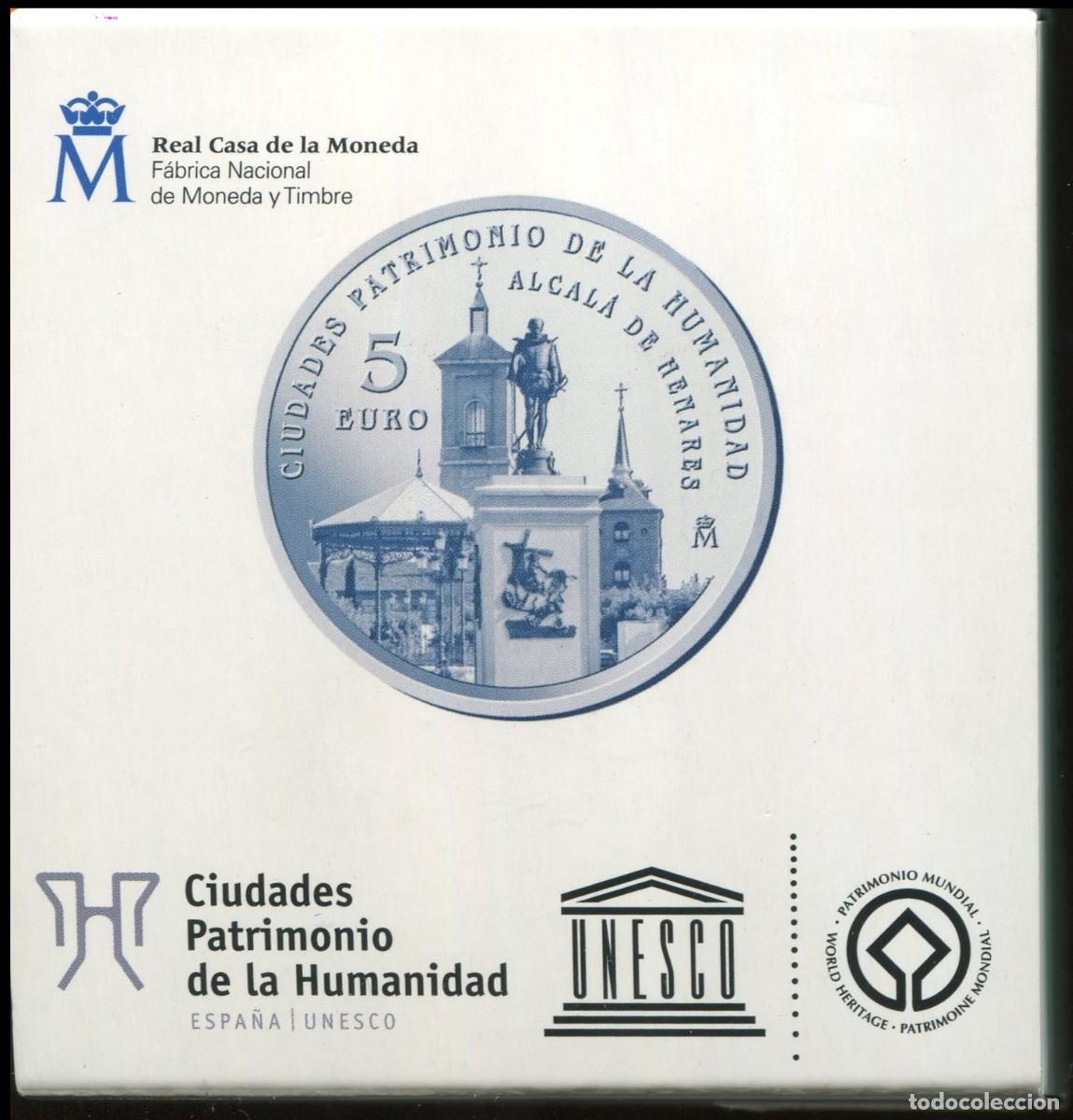 Monedas de Felipe VI: ESPA&Ntilde;A 5 euro plata 2014 ALCALA DE HENARES Ciudades Patrimonio de la Humanidad
