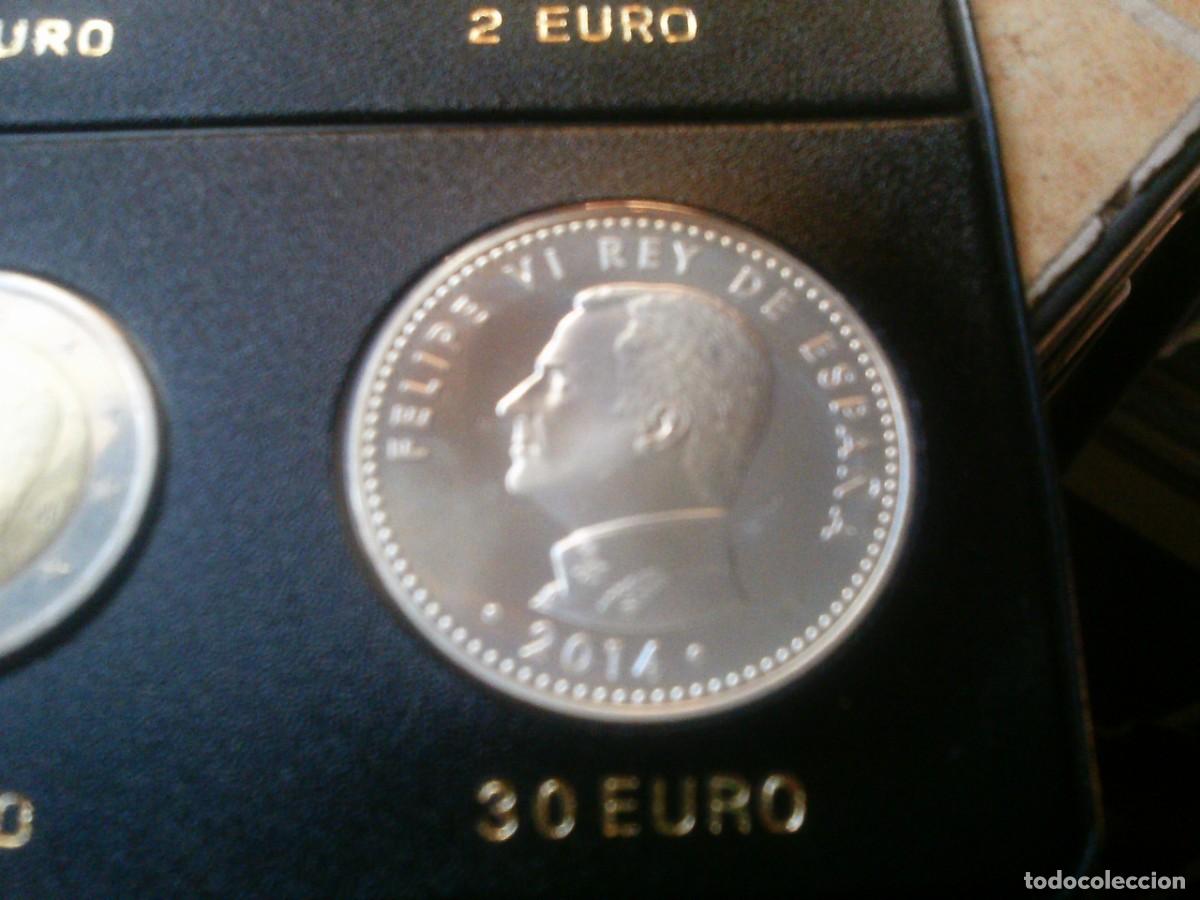 Monedas de Felipe VI: 30 &euro; PLATA 2014 de Felipe VI. Proclamaci&oacute;n de Felipe VI