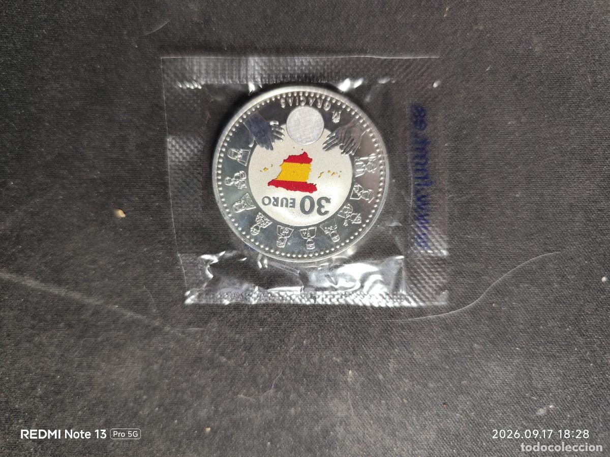 Monedas de Felipe VI: 30 &euro; DE PLATA 2020 GRACIAS