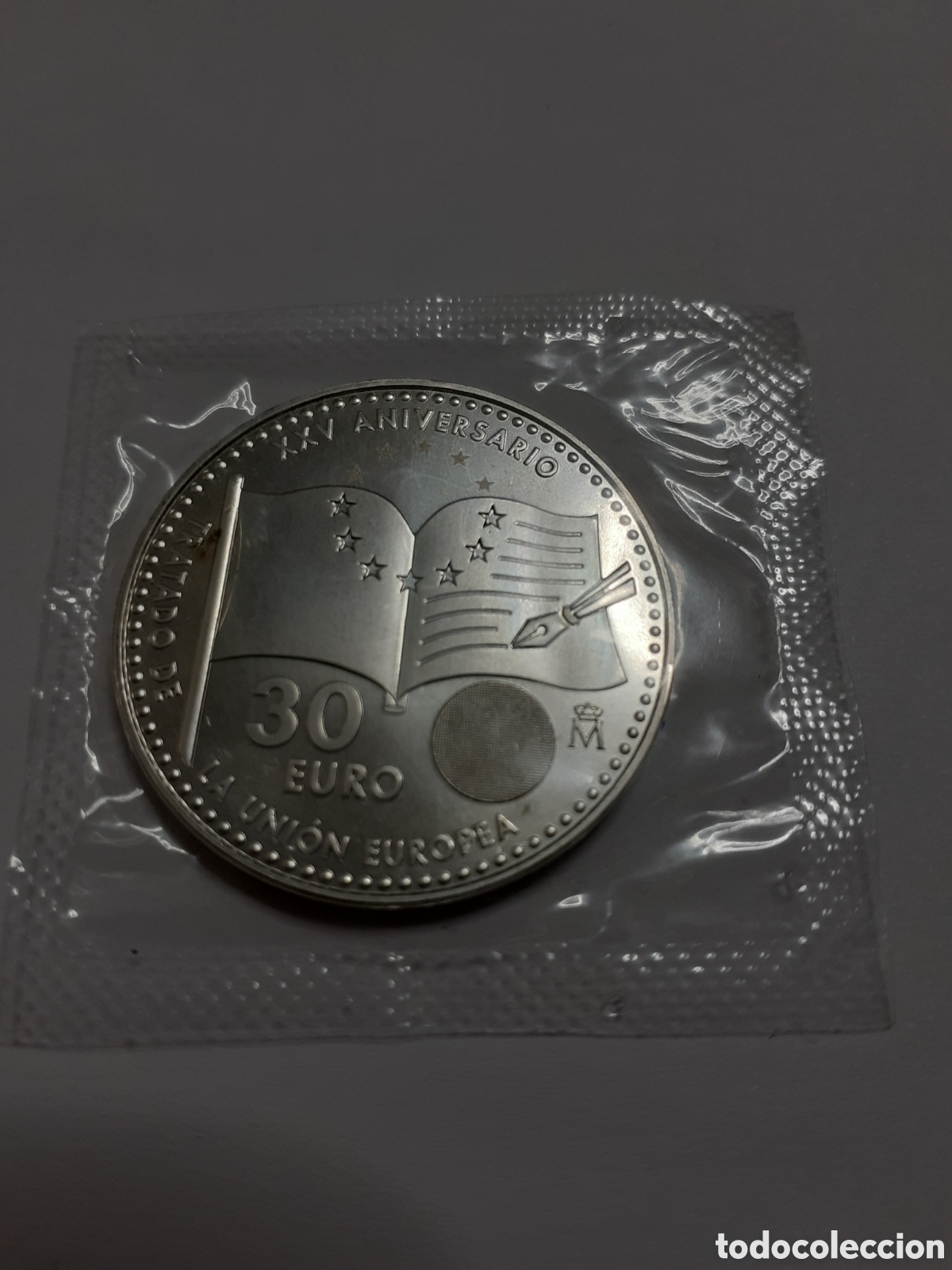 Monedas de Felipe VI: Moneda de 30 eu de plata 2017 - Foto 2