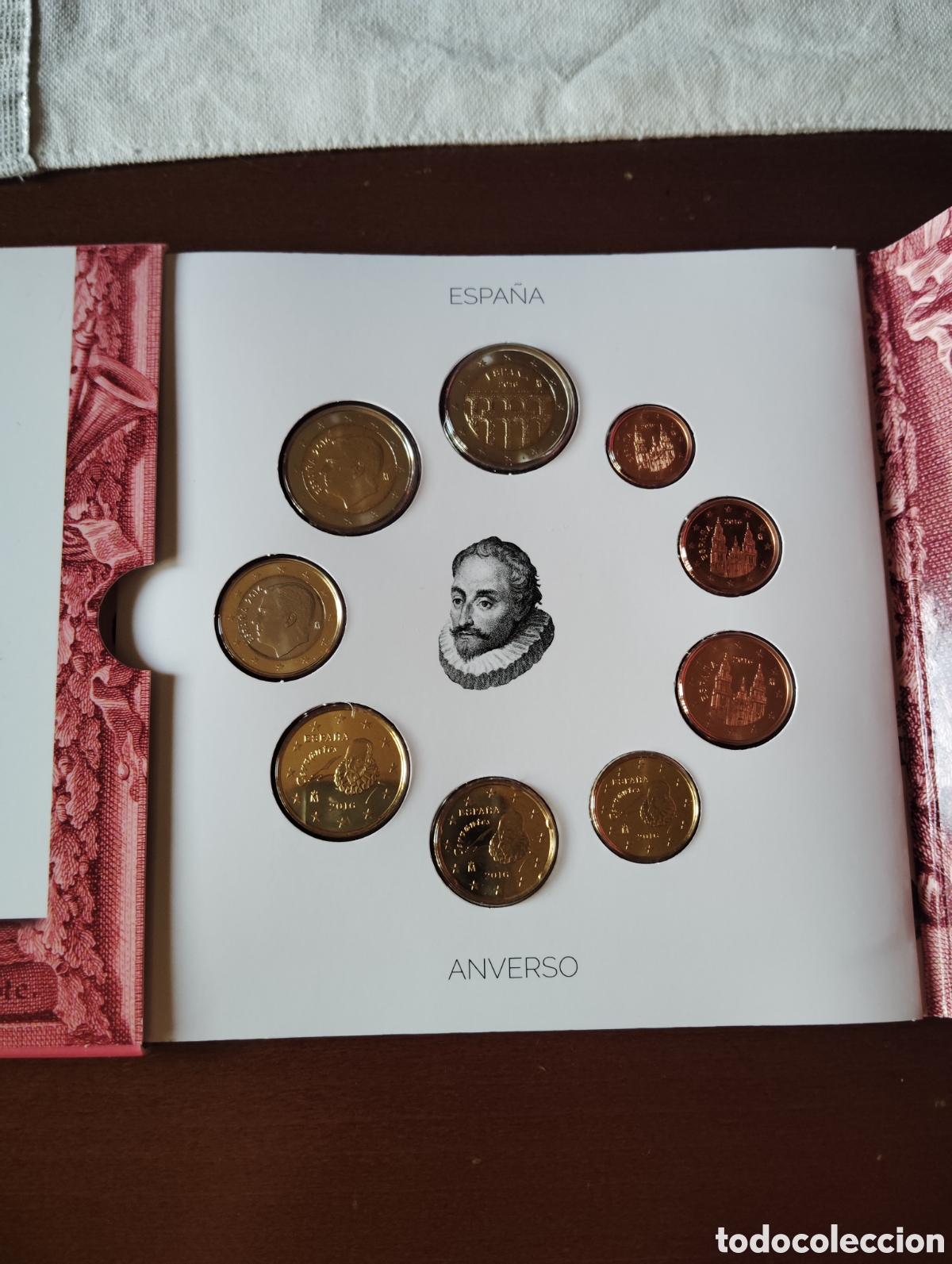 Monedas de Felipe VI: Cartera fnmt 2016 Cervantes. - Foto 4