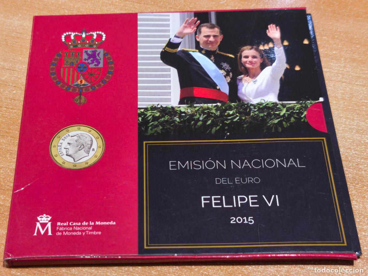 Moedas de Felipe VI: ESPA&Ntilde;A CARTERA EUROSET 2015 FELIPE VI EMISION NACIONAL DEL EURO FNMT