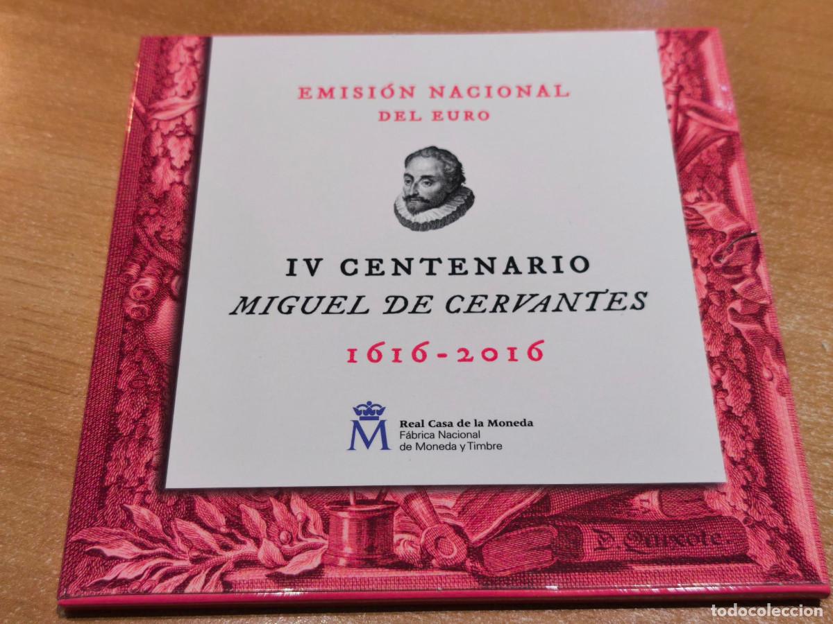 Moedas de Felipe VI: ESPA&Ntilde;A CARTERA EUROSET 2016 MIGUEL DE CERVANTES EMISION NACIONAL DEL EURO FNMT