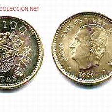Monedas FNMT: 2 MONEDAS DE 100 PESETAS AÑO 2000 SIN CIRCULAR. Lote 312585123