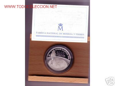 Monedas FNMT: 1000 PTS PLATA J. OLIMPICOS 1996 CHOLLO - Foto 1