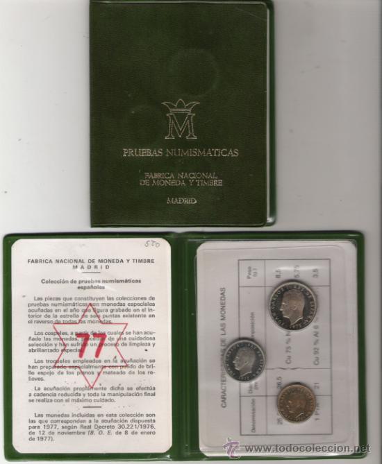 Monedas FNMT: Cartera FNMT a&ntilde;o 77 - Foto 1