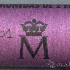 Monedas FNMT: CARTUCHO ORIGINAL DE LA F.N.M.T. DE MADRID. CONTENIENDO 25 MONEDAS DE 2 EUROS DEL AÑO 2001 . S.C.. Lote 121342924