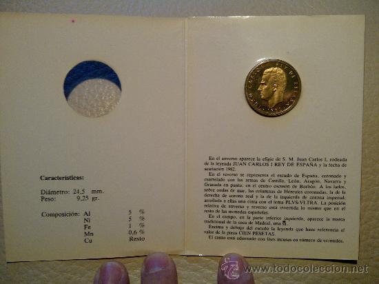 Monedas FNMT: CARTERA, MONEDA PRUEBA NUMISMATICA 100 PESETAS 1982 - Foto 1