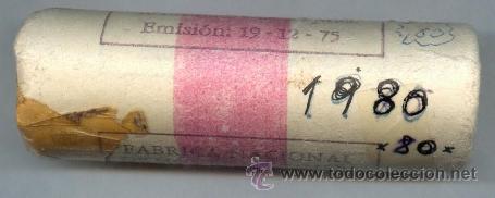 Monedas FNMT: CARTUCHO ORIGINAL DE LA F.N.M.T. 40 MONEDAS DE 25 PESETAS AÑO 1980*80 - Foto 1 - 32368357