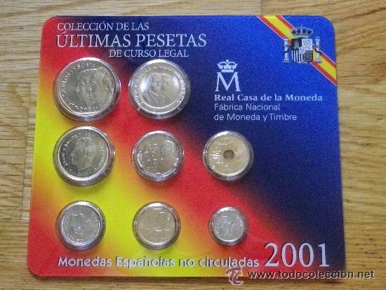 Monedas FNMT: CARTERA PESETAS 2001 - Foto 1