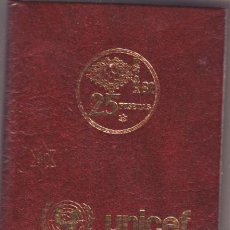 Monedas FNMT: CARTERA UNICEF CON MONEDAS EMITIDAS EN 1980 CON MOTIVO DE ESPAÑA'82.