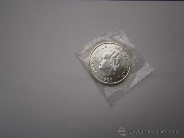 Monedas FNMT: MONEDA DE PLATA DE 2000 PESETAS CON PROTECTOR OFICIAL-AÑO 1995-PRESIDENCIA CONSEJO U.E. - Foto 2 - 43576108