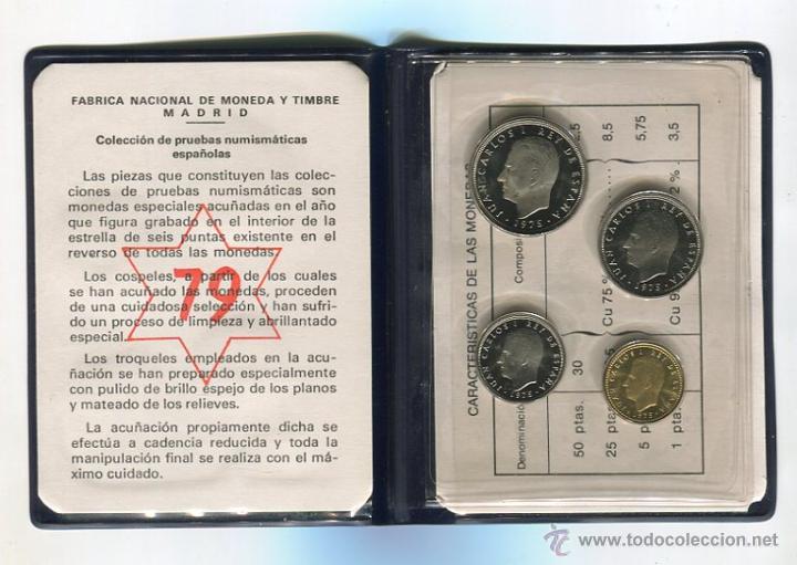 Monedas FNMT: PRUEBAS NUMISMATICAS A&Ntilde;O 1979 (1975 *79) S/C - Foto 1