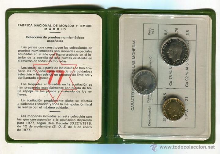 Monedas FNMT: CARTERA PRUEBA NUMISMATICA A&Ntilde;O 1977 *77 S/C - Foto 1