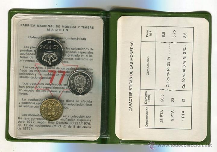 Monedas FNMT: CARTERA PRUEBA NUMISMATICA A&Ntilde;O 1977 *77 S/C - Foto 2