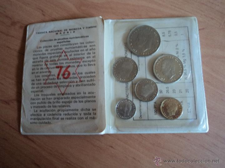 Monedas FNMT: CARTERA PRUEBA NUMISM&Aacute;TICA MADRID 76 - Foto 3