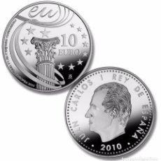 Monedas FNMT: PRESIDENCIA ESPAÑOLA DE U.E.. FNMT. 10 EURO (8 REALES). 2010. PLATA