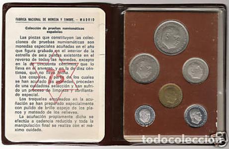 Monedas FNMT: Cartera pesetas 1957 *75 , flor de cu&ntilde;o - Foto 1
