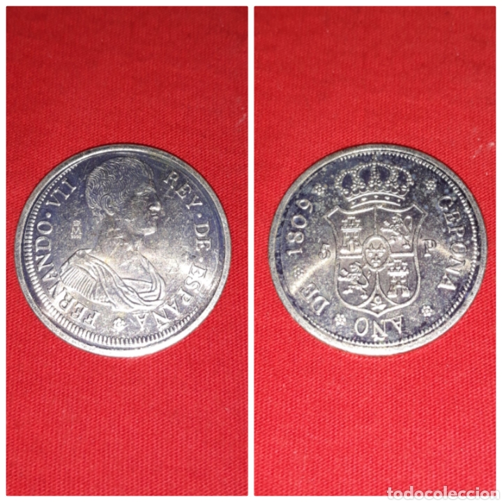 Moneda De Fernando Vii 8 Pesetas De Plata 1809 - Vendido En Subasta ...