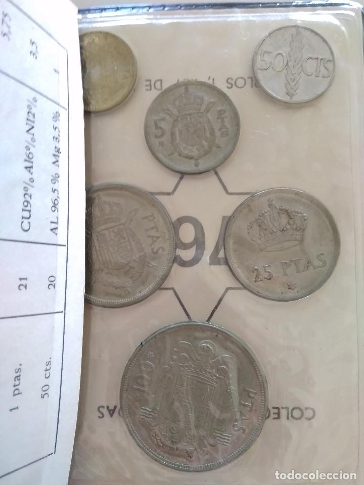 Monedas FNMT: Cartera oficial con serie numismática pesetas 1975 *76. Juan Carlos I - Foto 5 - 119396875