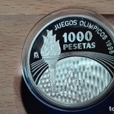 Monete FNMT: MONEDA PLATA ANTORCHA OLÍMPICA 1.000 PTAS 1996. Lote 120435095