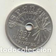 Monedas FNMT: ESTADO ESPAÑOL. 25 CÉNTIMOS. CUNI. 1937. II AÑO TRIUNFAL