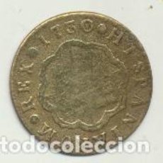 Monedas FNMT: CARLOS III. 2 REALES. LATÓN. 1730. MADRID. FALSA DE ÉPOCA CURIOSO ERROR DE FALSARIO QUE DATA EN 1730