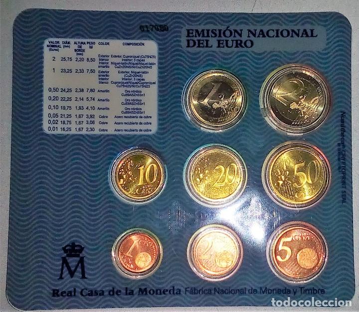 Monedas FNMT: ESPAÑA CARTERA OFICIAL -BLISTER- F.N.M.T. AÑO 2003 *EMISION OFICIAL DEL EURO* - Foto 4 - 244863315