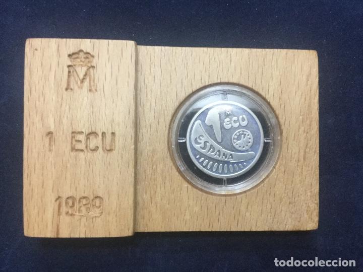 Monedas FNMT: 1 ECU 1989 FNMT PLATA - Foto 1
