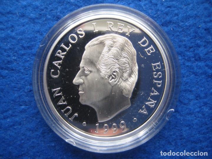Monedas FNMT: Moneda conmemorativa de Plata. 2000 pesetas. Año 1999. Juegos de Sidney 2000 - Foto 3 - 164882826