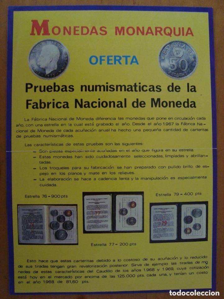 Monedas FNMT: CARTERA OFICIAL FNMT 1975 *ESTRELLA 76*PRUEBAS - Foto 3 - 299826033