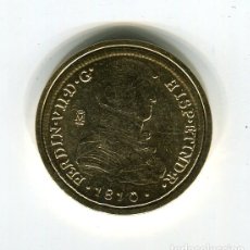 Monedas FNMT: FERNANDO VII 8 ESCUDOS CECA LIMA AÑO 1810 - REPRODUCCION DE LA FNMT BAÑADA EN ORO - 33 MM.. Lote 174627592