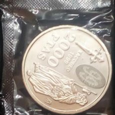 Monedas FNMT: 2000 PESETAS 1999-ESPAÑA-CONMEMORATIVA AÑO XACOBEO-CAMINO DE SANTIAGO.PLATA 925-PERFECTA- CON FUNDA. Lote 400593354