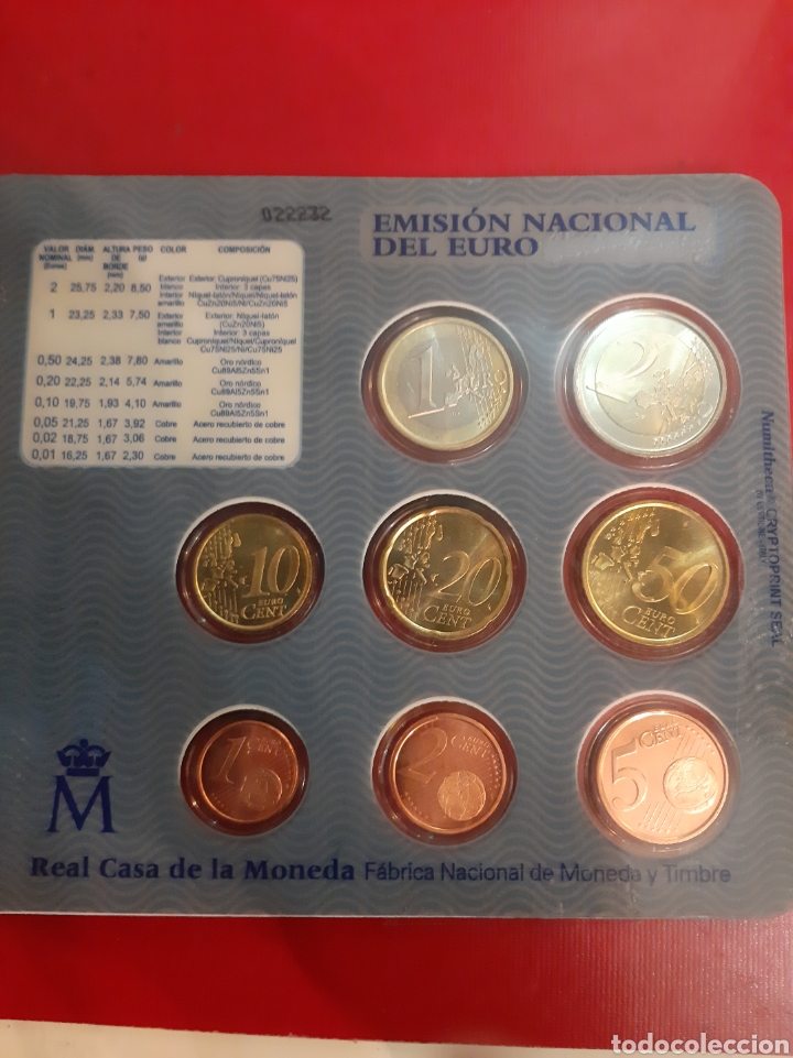 Monedas FNMT: 2003 Espa&ntilde;a set fnmt euros - Foto 2