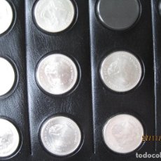 Monedas FNMT: 12 EUROS PLATA DE 2001 A 2007 EN HOJA DE LUJO S/C (COMO CAPSULAS). Lote 215198188