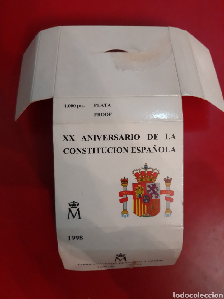 Monedas FNMT: Cart&oacute;n constituci&oacute;n Espa&ntilde;ola 1998 - Foto 1