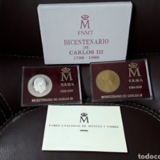 Monedas FNMT: MEDALLAS BICENTENARIO CARLOS III,1988.FNMT.